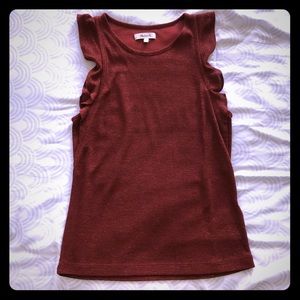Madewell, S, burnt orange knitted tank